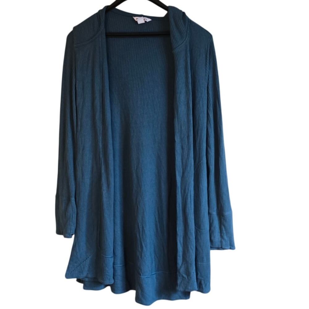 Athleta blue Harmony wrap cardigan size medium